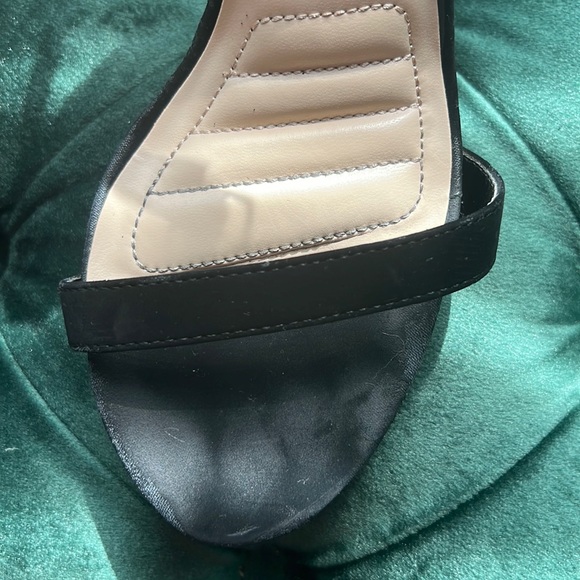 Black Strappy 3 inch Heels - Picture 4 of 9